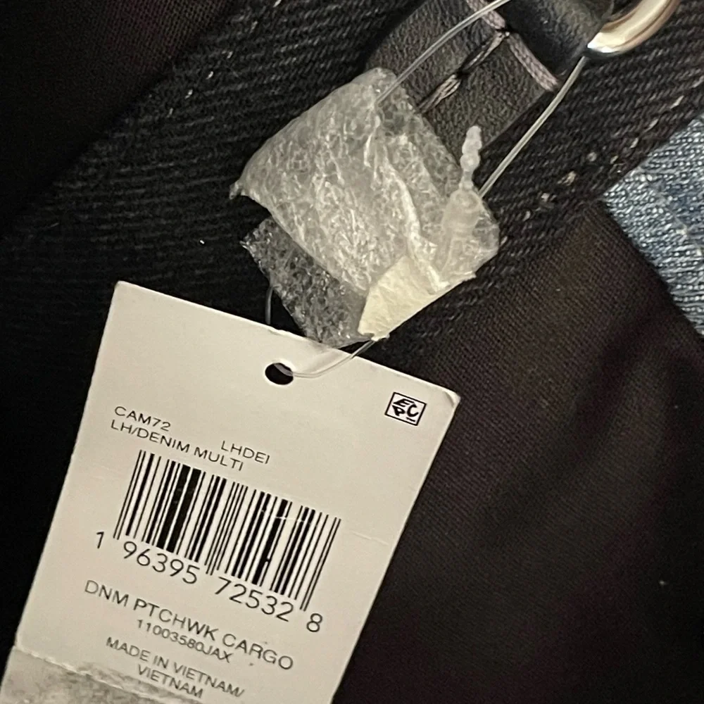 NWT Coach Denim Patchwork Cargo Tote - Picture 7 of 7